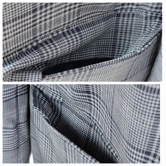 J. Crew Gray Plaid Sommerset Italian Wool Single Breasted Preppy Blazer Sz 6 - Picture 9 of 16